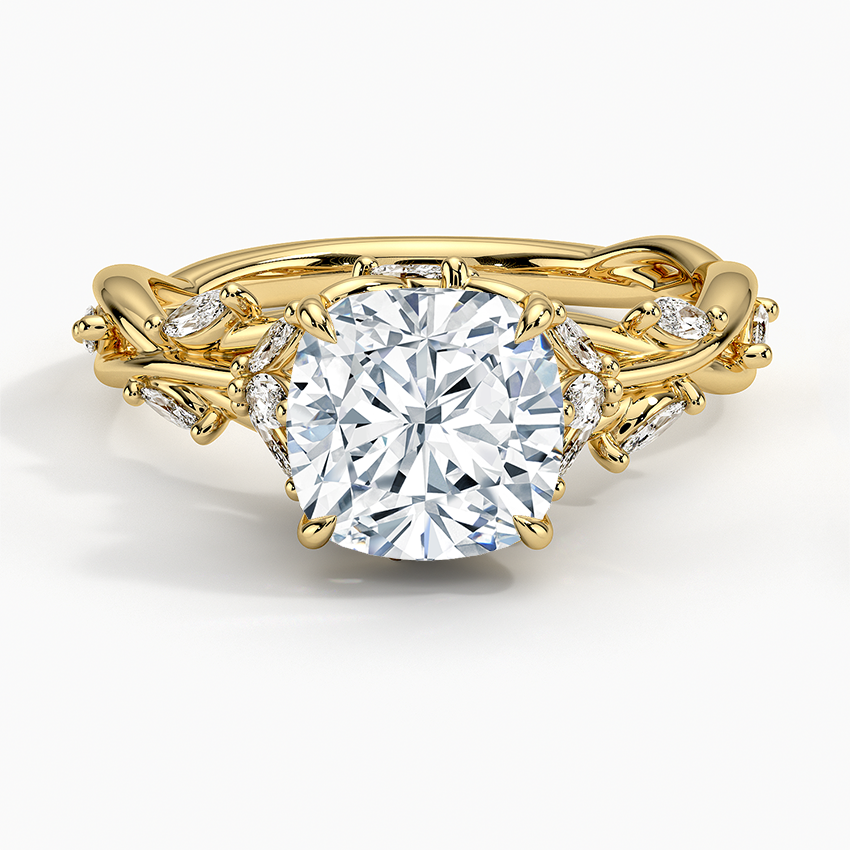 Hearty Cathedral Engagement Ring with Eternity Band NCH1505 1